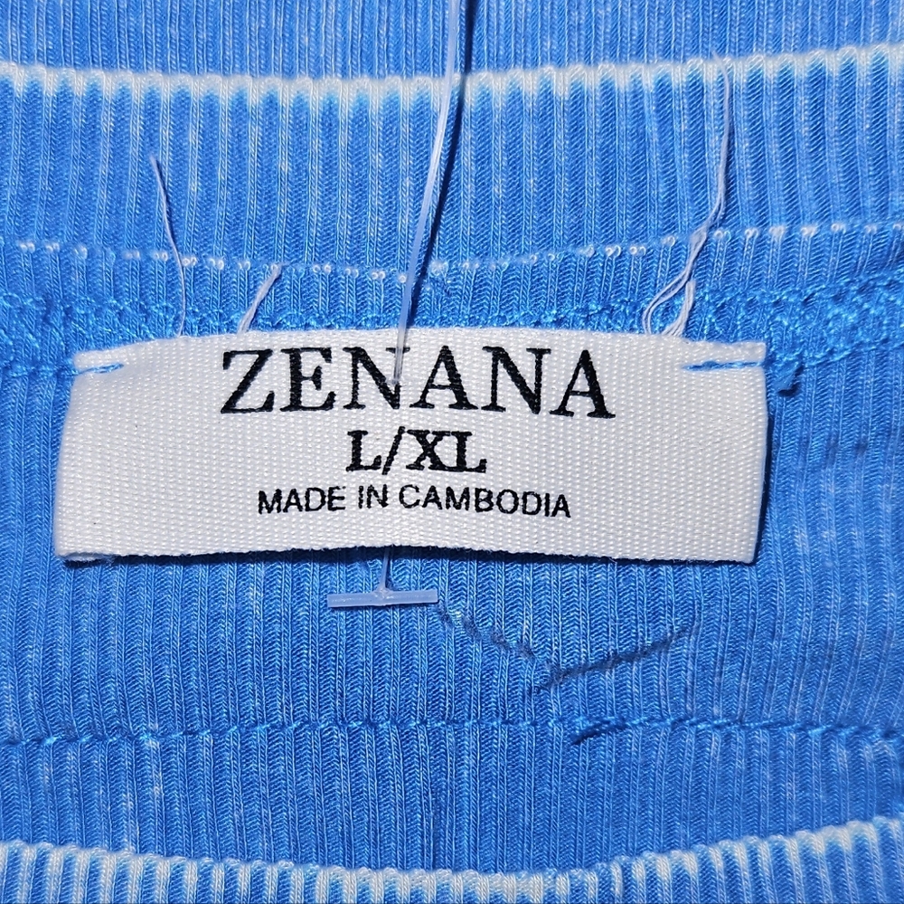 Zenana Outfitters Light Blue Short Sleeve Tee - Picture 2 of 2